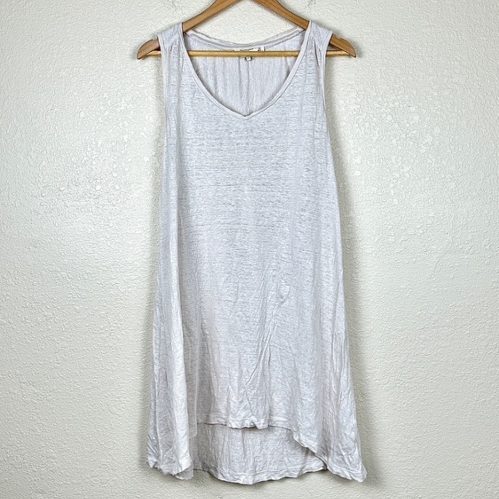 Fat Face Linen Sleeveless Lightweight V-Neck Tunic Top Size 12 Women
